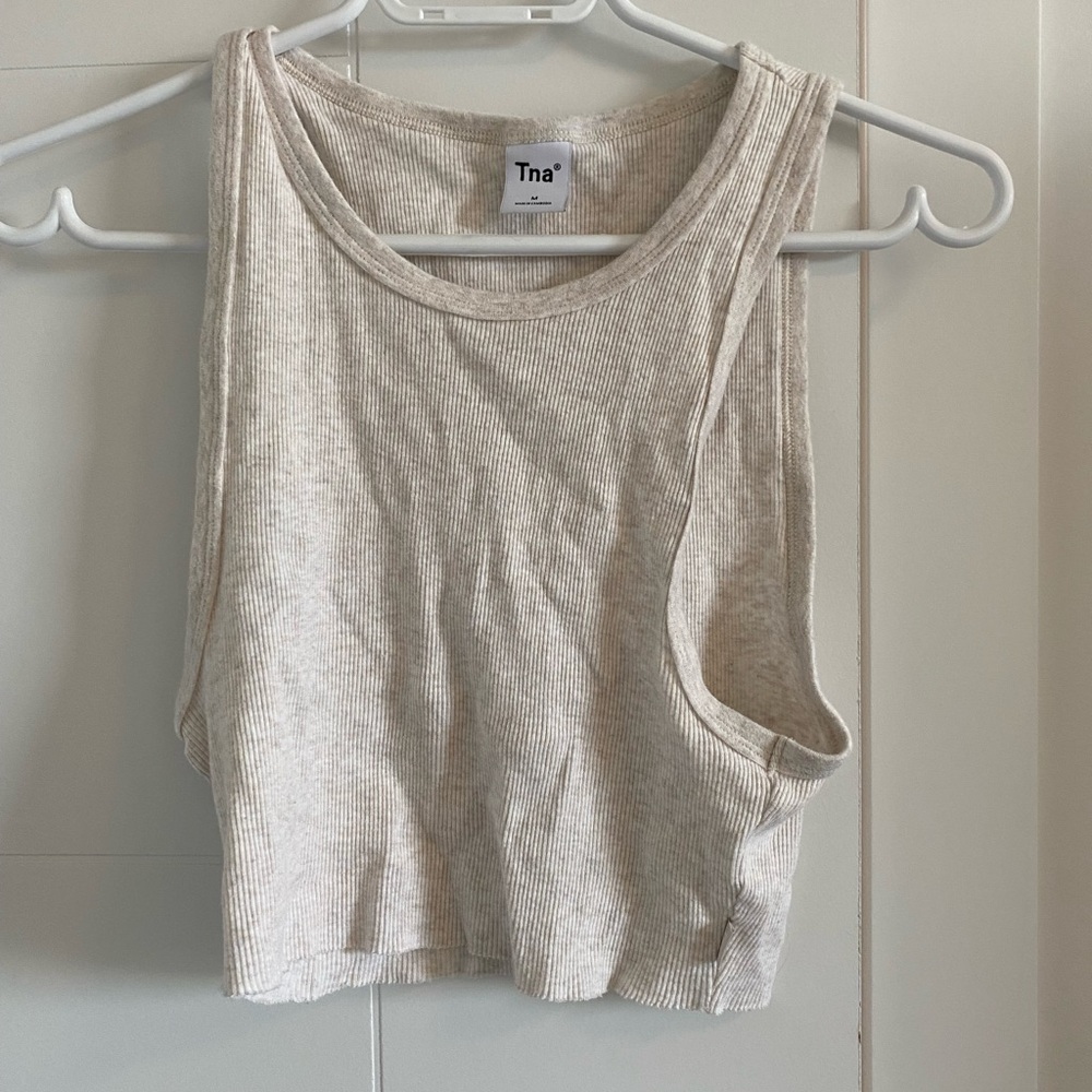 TNA Women's Beige Tank Top